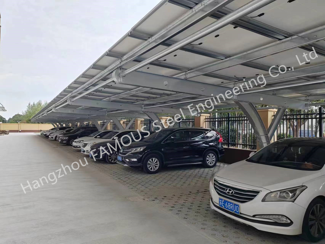Carport solar comercial Bausatz para las estructuras prefabricadas del Carport del picovoltio de la energía limpia de la sombra