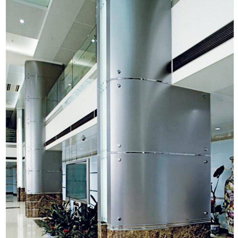 Revestimiento de columnas de aluminio de colores Revestimiento de paredes exteriores de aluminio de metal moderno