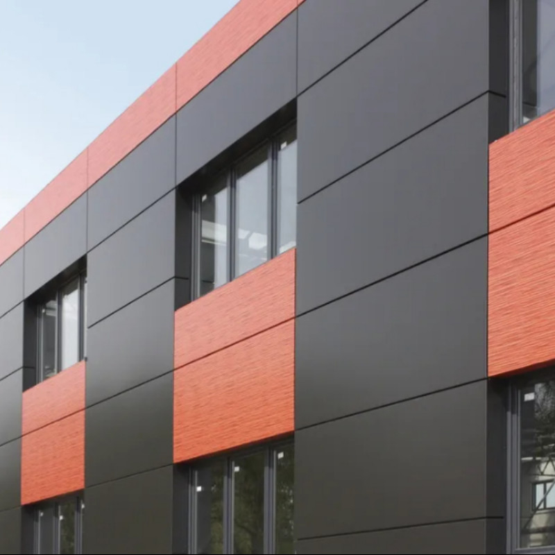 Panel aislado de aluminio metálico de color cepillado duradero para edificios de larga duración