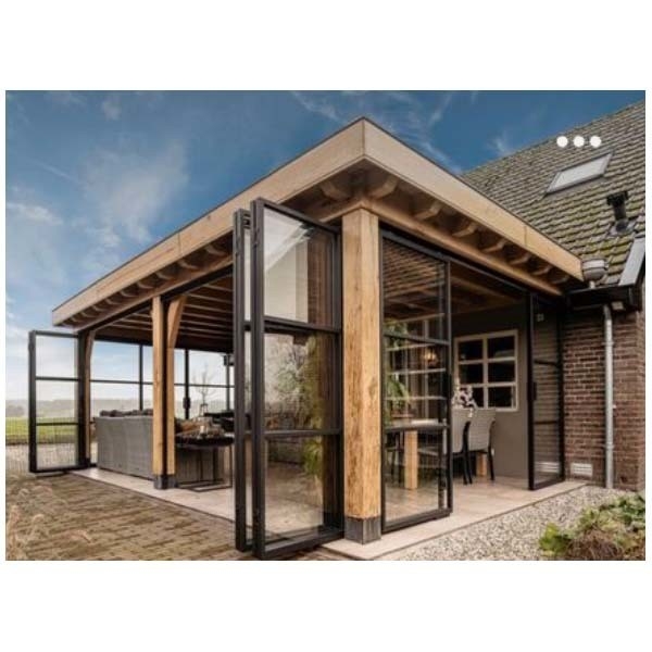 Diseño moderno Superficie lisa Villa de pie libre Casas de vidrio Salones de sol para cuatro estaciones