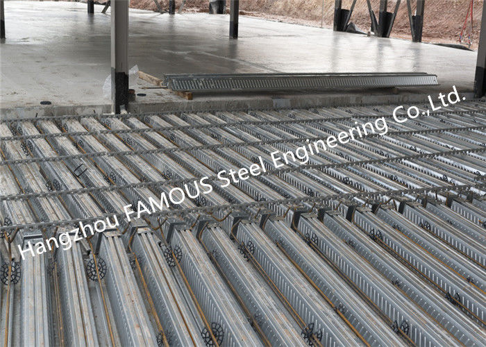 Decking compuesto del piso del metal de 0.8mm-1.2m m para el edificio multi ISO9001 del piso