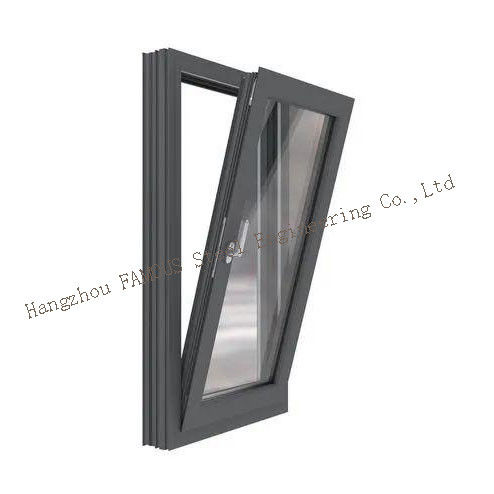 Tormenta de aluminio minimalista moderna Windows de 70 series, inclinación y vuelta Windows de 5m m 9A 5m m